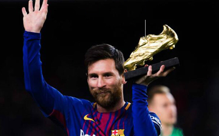 梅西五夺欧洲和西甲金靴