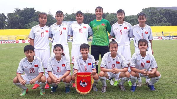 2018年东南亚U16女足锦标赛：越南队摘铜