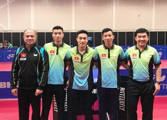 越南乒乓球队获得世乒赛团体赛第二层级的入场券