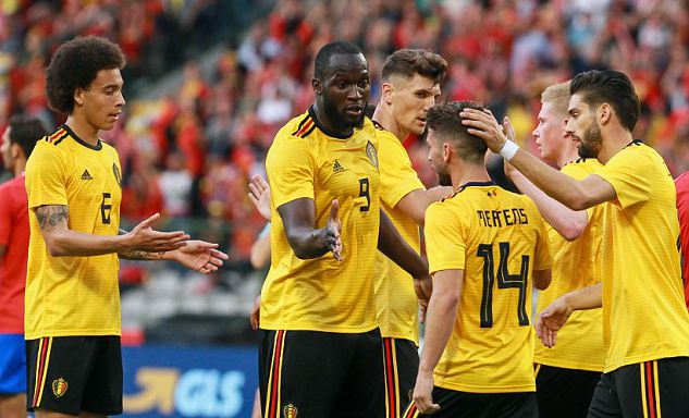 热身-卢卡库2射1传 阿扎尔助攻 比利时4-1逆转胜