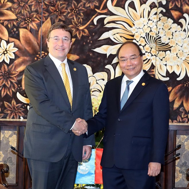 政府总理阮春福会见联合国下属机构领导