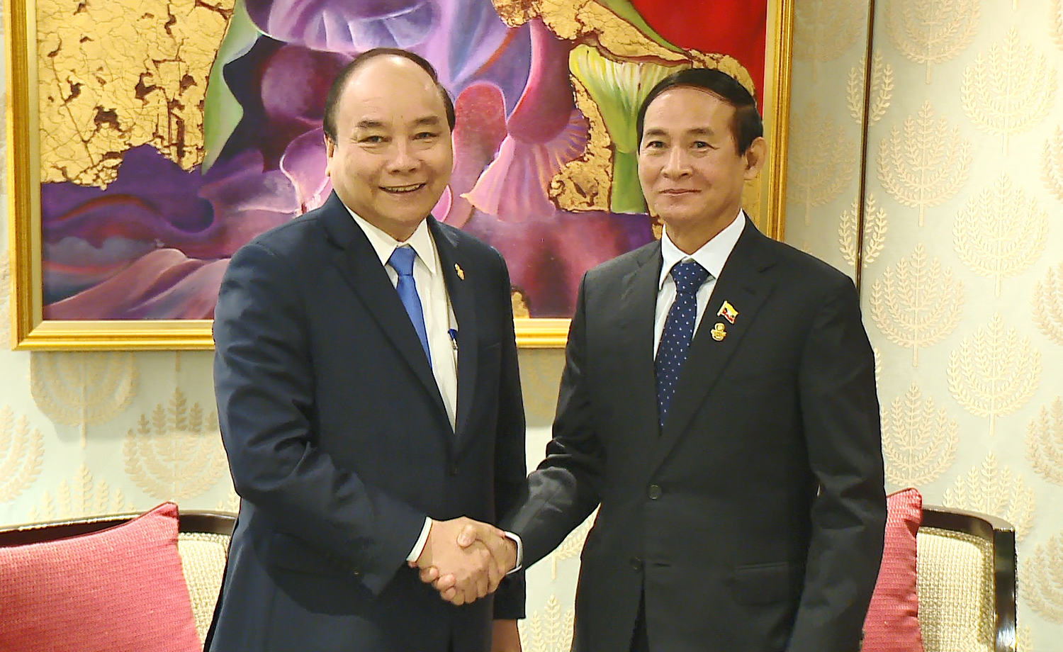 阮春福总理与柬老缅三国领导人举行会晤