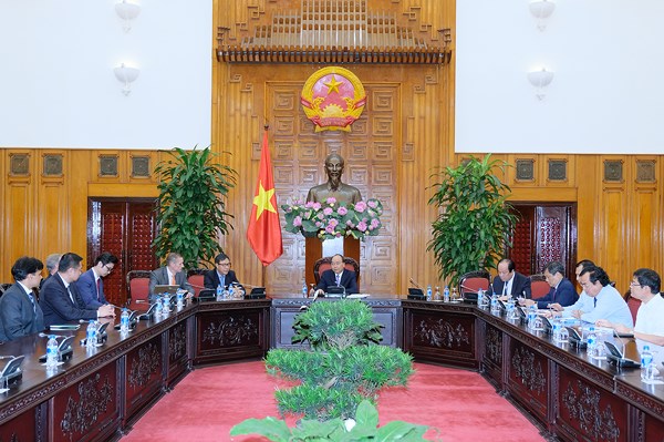 阮春福总理欢迎各投资商关注投资薄辽省液化天然气发电项目