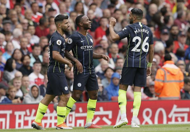 英超： 曼城2-0客胜阿森纳