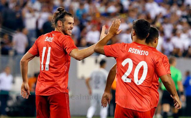 国际冠军杯-贝尔传射 阿森西奥进球 皇马2-1罗马