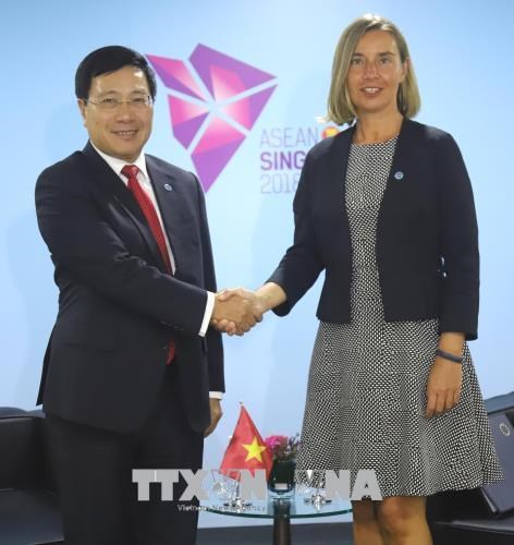 第51届东盟外长会议：范平明副总理建议欧盟早日取消对越南的“黄牌”警告