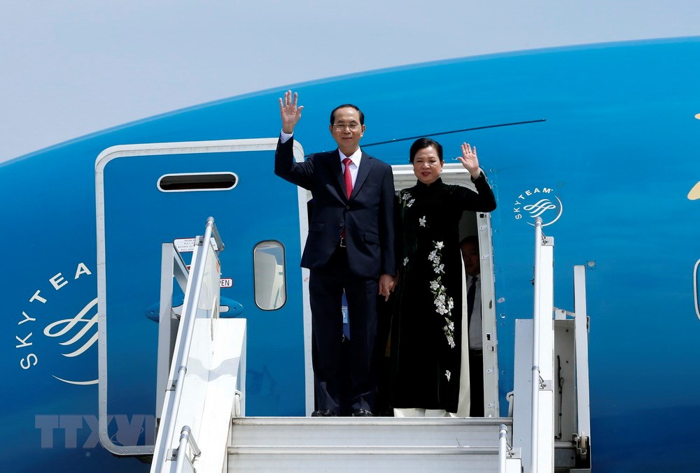 国家主席陈大光开始对埃塞俄比亚进行国事访问