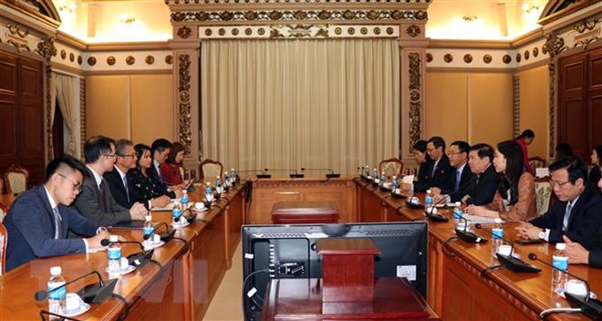 加大越南胡志明市与中国香港的合作力度