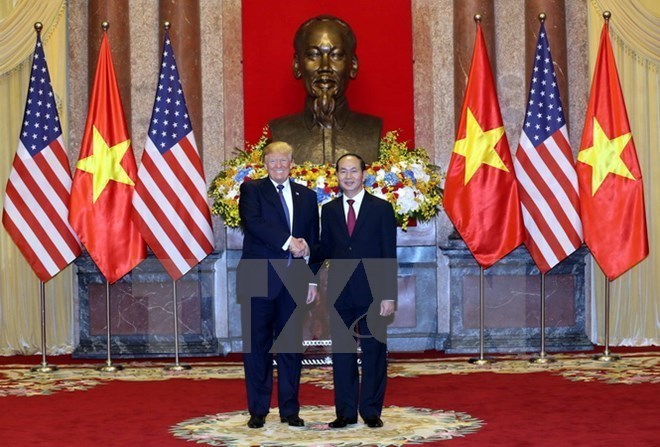 美国和埃及总统就越南国家主席陈大光逝世致唁电