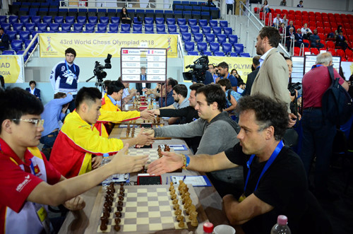 2018年国象奥赛第四轮：越南男女队均败北