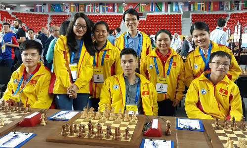第43届国际象棋世界奥林匹克团体赛：越南男女队获三连胜