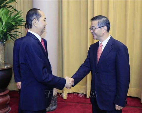 越南党和国家一向支持越中两国最高人民法院增强合作