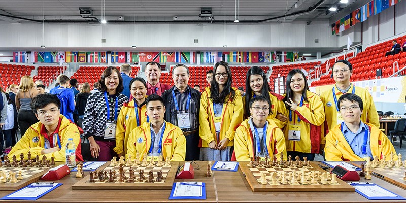 国象奥赛第9轮：越南男队4比0大胜瑞士男队