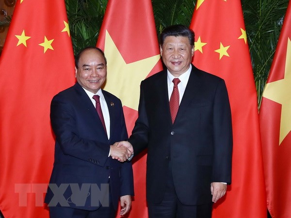 越南政府总理阮春福会见中共中央总书记、中国国家主席习近平