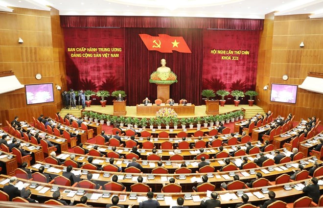 越共第十二届中央委员会第九次全体会议拉开帷幕