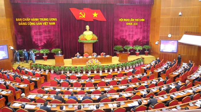 越共第十二届中央委员会第九次全体会议首日议程