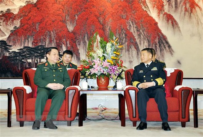 越南人民军总政治局与中共中央军委政治工作部加强合作