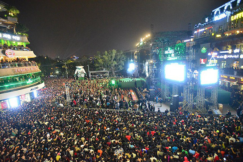 越南全国各地人民喜迎2019年新年欢乐气氛