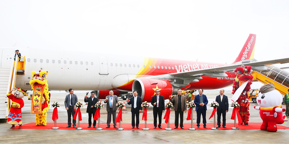 越捷航空开通胡志明市至广宁云屯航线
