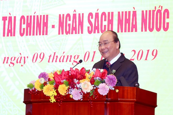 阮春福总理出席2018年财政部门工作总结会议