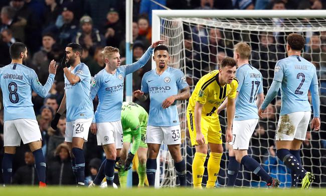 联赛杯： 曼城9-0