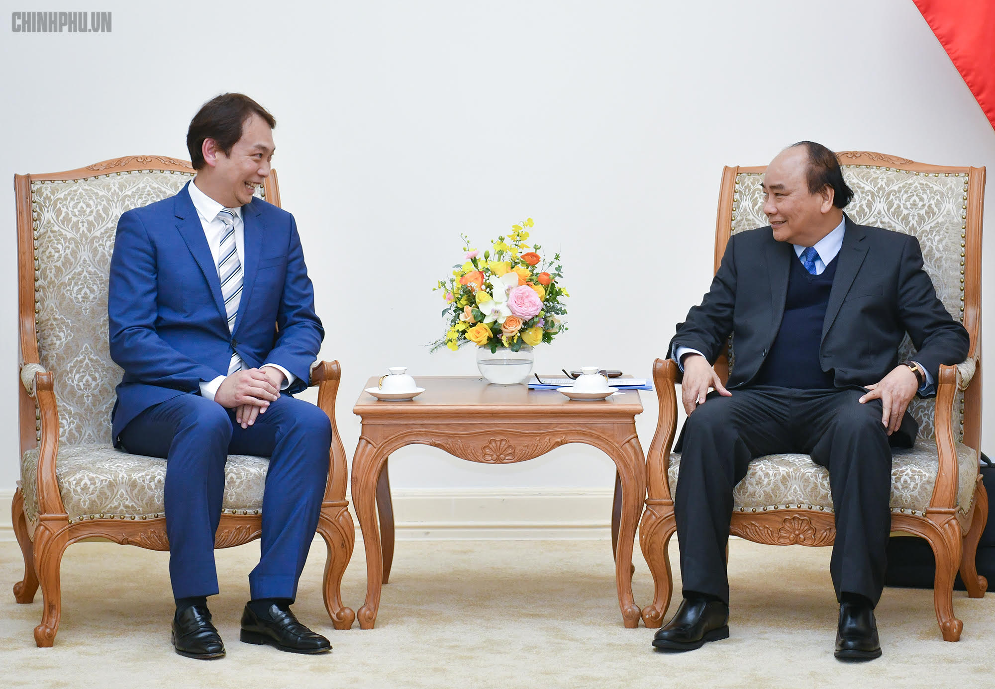 越南政府总理阮春福会见新加坡制造商总会会长符标雄