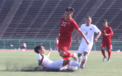 2019年东南亚U22锦标赛：越南队2比1击败菲律宾队