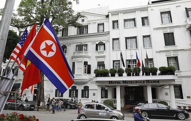 第二次美朝首脑会晤将于今天下午在河内索菲特传奇大都市酒店启幕