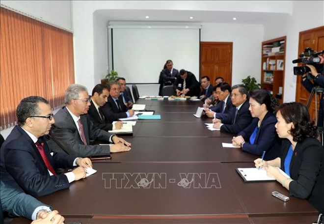 阮氏金银主席希望马拉喀什大区与越南顺化市建立友好关系