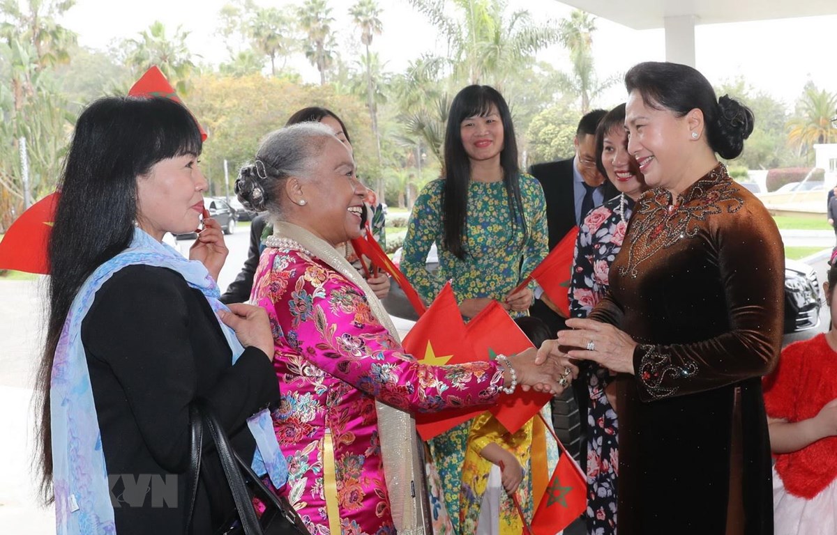 越南国会主席阮氏金银开始对摩洛哥王国进行正式访问