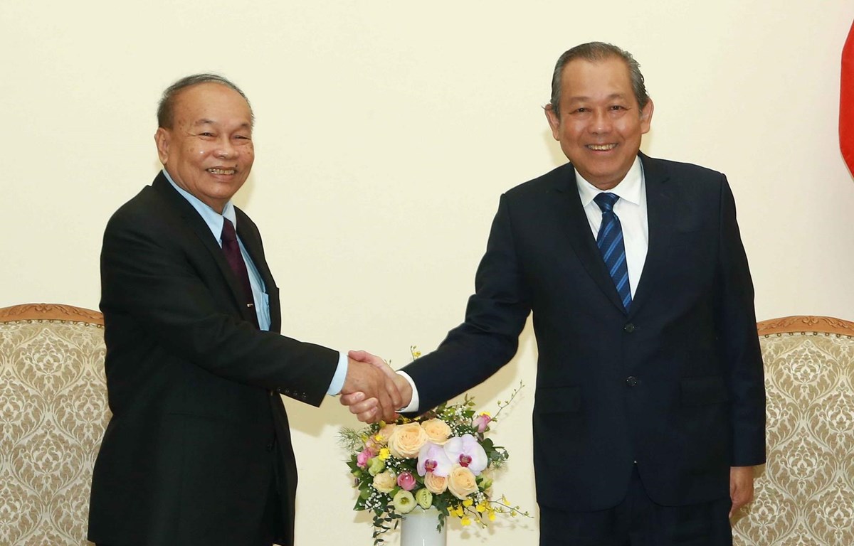 政府副总理张和平会见柬埔寨宗教部部长