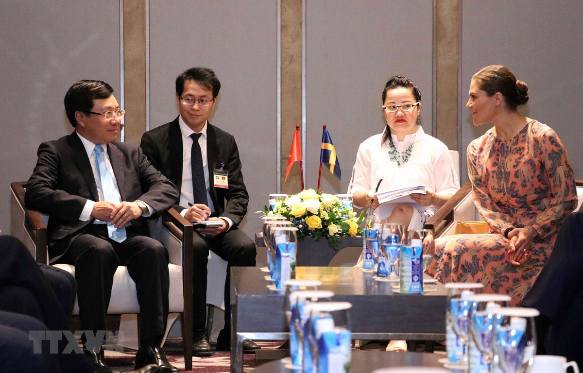 政府副总理兼外长范平明会见瑞典女王储维多利亚