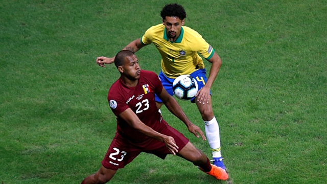 2019年巴西美洲杯小组赛：东道主巴西队和委内瑞拉0-0握手言和