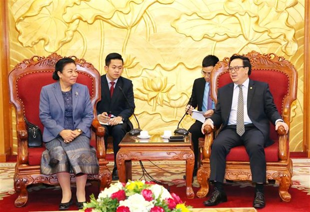 进一步加强越老中央对外部之间的合作