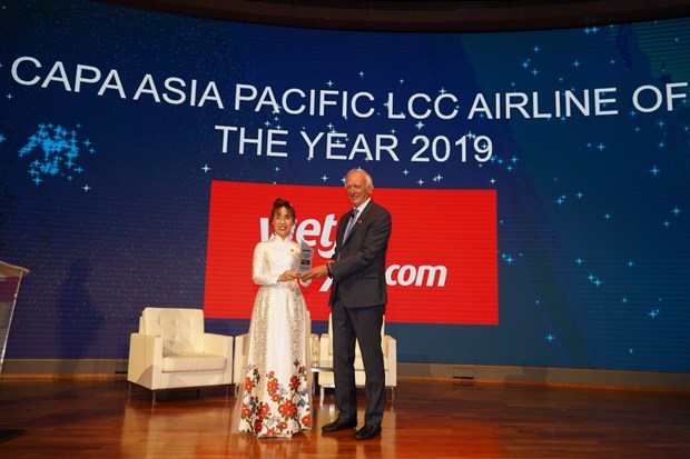 越捷航空公司荣获亚太区“最佳低成本航空公司”奖