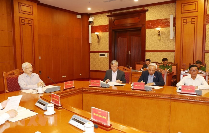 越共中央总书记、国家主席阮富仲主持召开反腐败会议