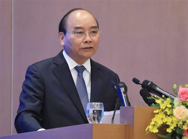 阮春福总理在政府与各地方视频会议上发表总结性讲话