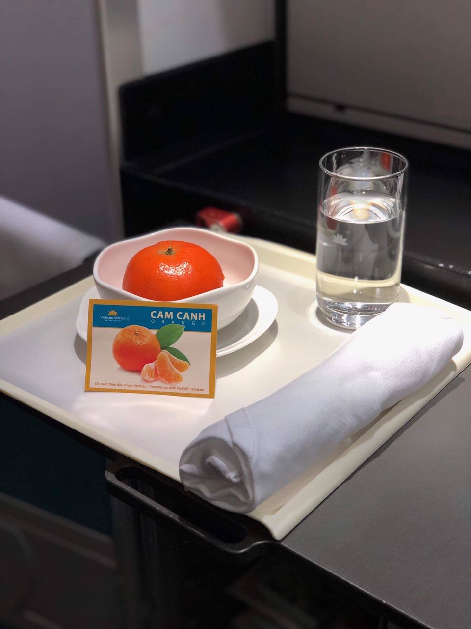 越航将陆岸橙纳入飞机餐