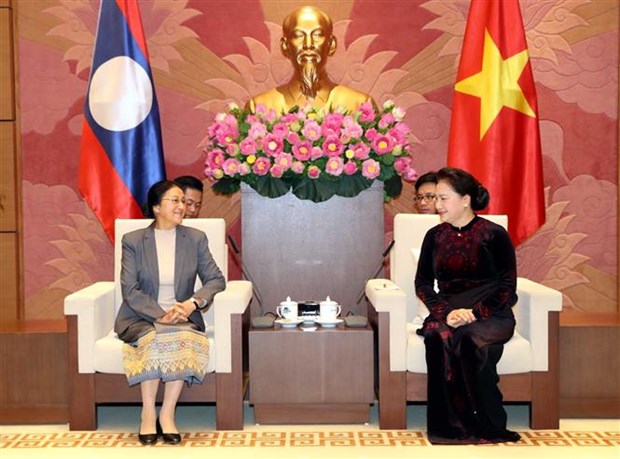 国会主席阮氏金银会见老挝国会主席巴尼•亚陶都