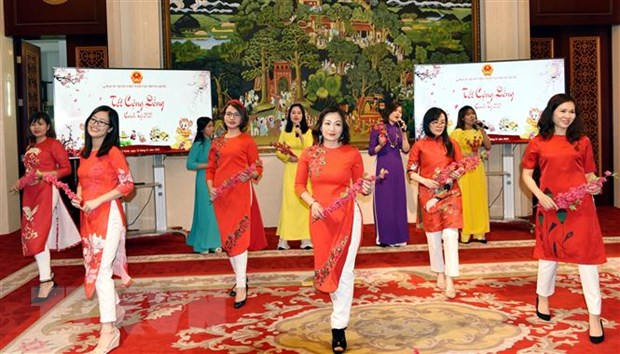 越南驻外使领馆纷纷举行春节招待会