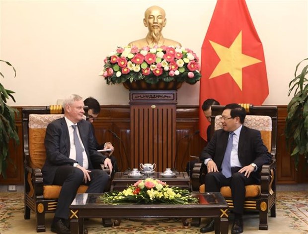 政府副总理、外交部长范平明会见俄罗斯外交部第一副部长弗拉基米尔•季托夫