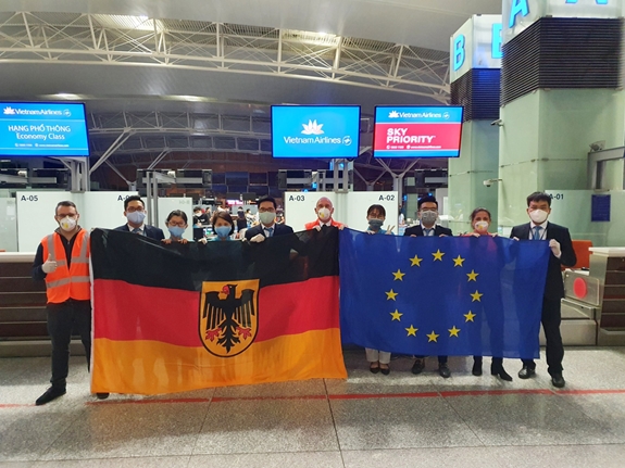 越南航空公司搭载德国与欧盟国家公民回国