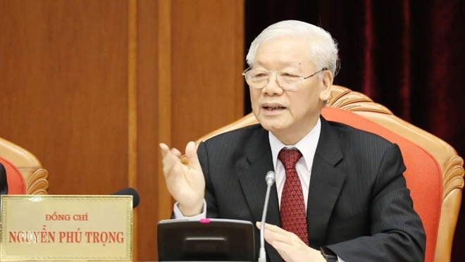 阮富仲同志呼吁全国同胞和战士齐心协力胜利落实防灾任务