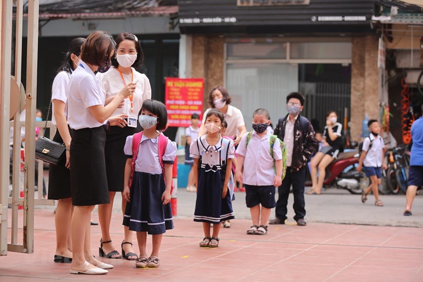 5月11日，河内市近1900所幼儿园和小学迎接学生返校