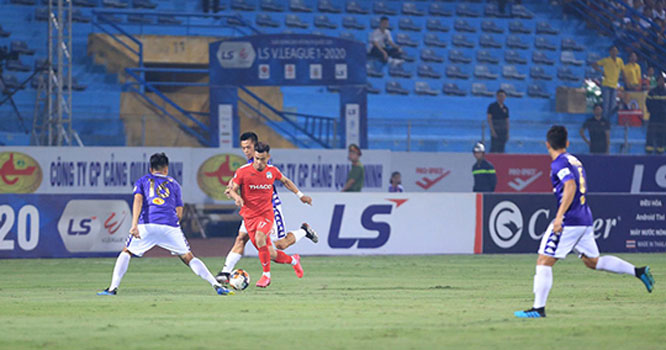 V League 2020第三轮：河内足球俱乐部队大胜黄英嘉莱队