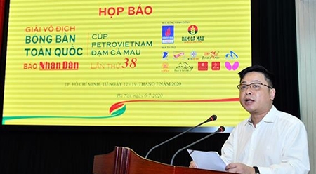 第38届《人民报》全国乒乓球锦标赛新闻发布会在河内举行