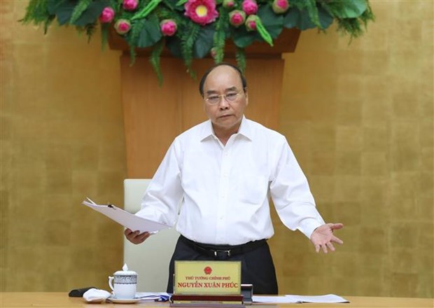 阮春福总理主持会议讨论促进公共投资资金到位进度的方案
