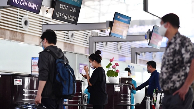 越南航空公司建议旅客提前两个小时到达内排和新山一国际机场