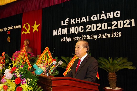 张和平副总理：国防学院要做到是国家一流军事科学的培训中心