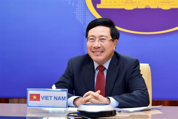 越南政府副总理兼外交部长范平明出席二十国集团外长视频会议